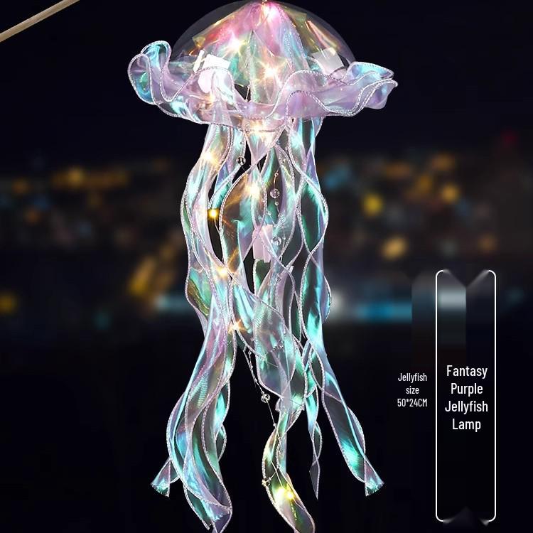 Новичок 0.01: Красочный светящийся фонарь-медуза для детей